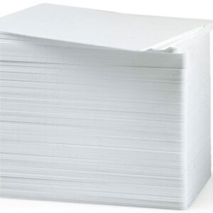 Zebra Premier 30 mil 760 micron PVC Blank White Cards (Pack of 500)