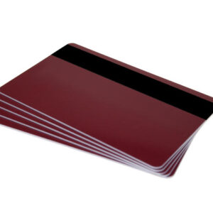 Burgundy 760 Micron Plastic Cards With Hi-Co Magnetic Stripe (Pack of 100) [C-A7-BYHI]