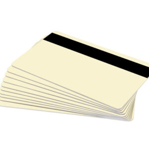 Cream 760 Micron Plastic Cards With Hi-Co Magnetic Stripe (Pack of 100)