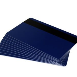 Dark Blue 760 Micron Plastic Cards With Hi-Co Magnetic Stripe (Pack of 100)