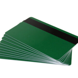 Forest Green 760 Micron Plastic Cards With Hi-Co Magnetic Stripe (Pack of 100)