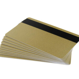 Light Gold 760 Micron Plastic Cards With Hi-Co Magnetic Stripe (Pack of 100)