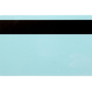 Light Blue 760 Micron Plastic Cards With Hi-Co Magnetic Stripe (Pack of 100)