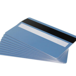 Light Blue Premium 760 Micron Cards With Hi-Co Magnetic Stripe & Signature Strip Panel (Pack of 100)