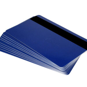 Royal Blue 760 Micron Plastic Cards With Hi-Co Magnetic Stripe (Pack of 100)
