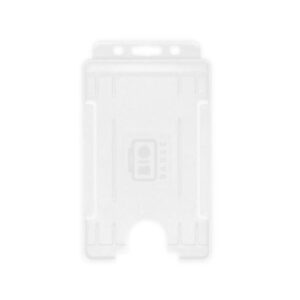 Clear Single-Sided BIOBADGE Open Faced ID Card Holders - Portrait (Pack of 100) [H-BB-OP-CLP]