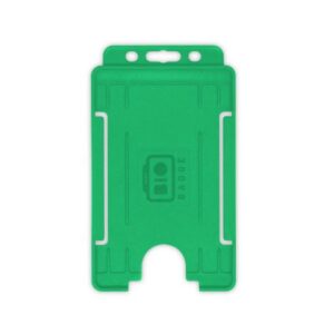 Light Green Single-Sided BIOBADGE Open Faced ID Card Holders - Portrait (Pack of 100)