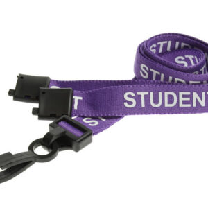 15mm Recycled Purple Student Lanyards