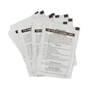 Fargo HDP DTC Extra Cleaning Cards Double-Sided, 086131 (Pack of 50)