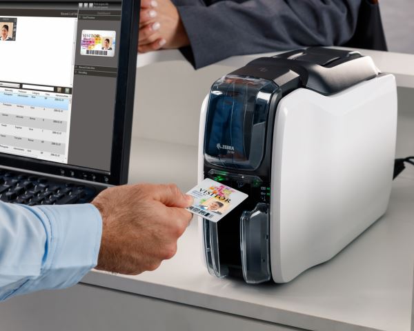 Zebra ZC100 Plastic Card Printer with USB (single-sided) - Image 4