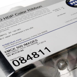 Fargo HDP8500 YMCK Full Colour Ribbon with Black Resin Panel 500 Images, 084811