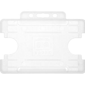 Clear Single-Sided BIOBADGE Open Faced ID Card Holders - Landscape (Pack of 100)