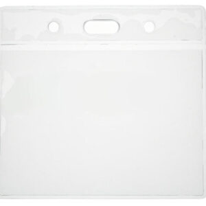 Clear Vinyl ID Card Holder, Eco Friendly - Landscape (Pack of 100)