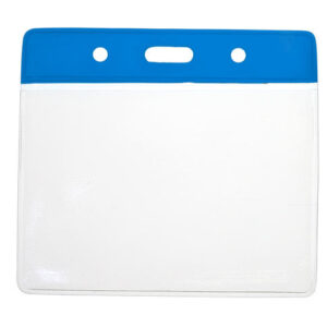 Vinyl Blue Top Card Holders - 91x65mm (Pack of 100)