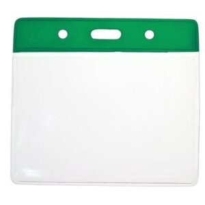 Vinyl Green Top Card Holders - 91x65mm (Pack of 100)