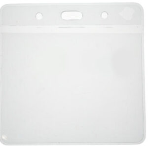Vinyl Visitor Pass Card Holder 102x83 mm, Eco Friendly, Landscape (Pack of 100)