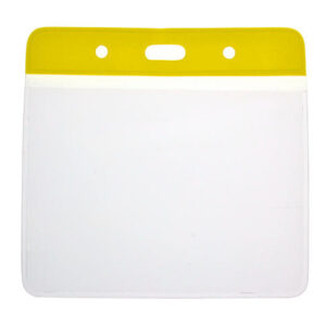 Vinyl Yellow Top Card Holders - 102x83mm (Pack of 100)