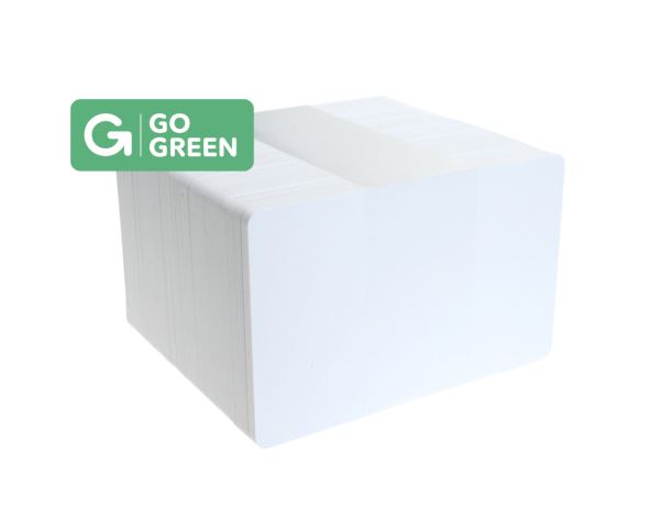 Pack of 100 Go Green 4K Blank White Cards